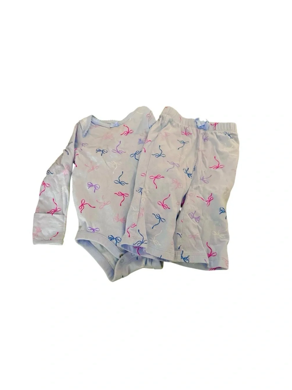 Baby GAP Organic Cotton Bodysuit & Matching Pants  size 3-6 months - bows